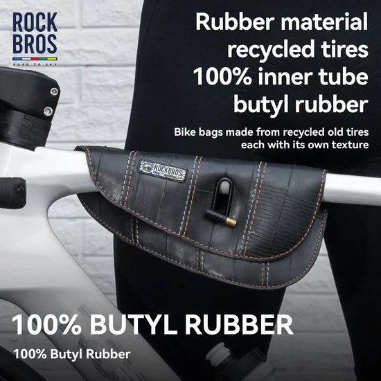 ROAD TO SKY Tyvek® Recycled Tire Bike Frame Bag - 0.5L