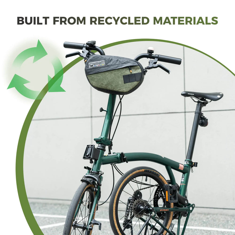 ROAD TO SKY Tyvek® Recycled Tire Bike Handlebar Bag - 2.5L