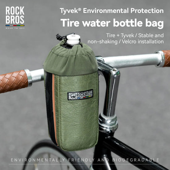 ROAD TO SKY Tyvek® Recycled Tire Bike Water Bottle Bag - 0.8L